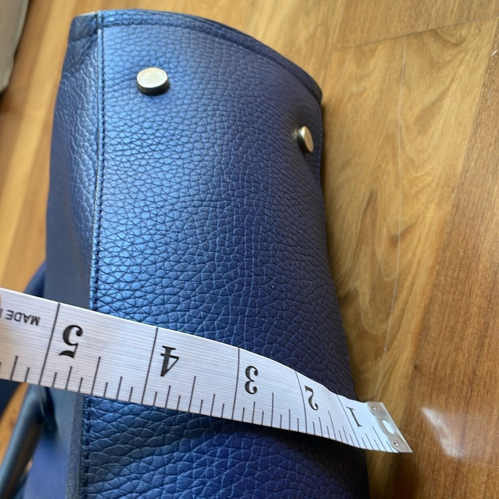 Blue Maiyet Small Satchel travel bag with crossbody strap - Picture 14 of 16
